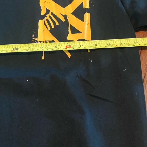 Cyclingage off white T shirt size large black round neck short sleeve superbboy - Picture 9 of 10